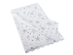 Mantel navidad estrellas blancas copos de nieve 140x220cm