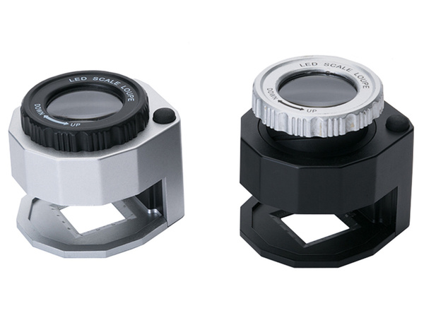 Mikroskop z zlatarsko lupo 30x 3 led uv-nabojnik