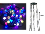 Sapin de noël rideau 64 led rgb