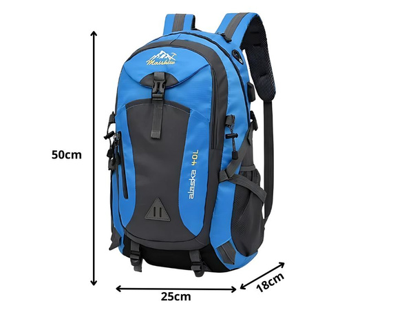 Kuprinė 40l juoda kelionių žygiai žygiai trekking stiprus kalnuose patvarus
