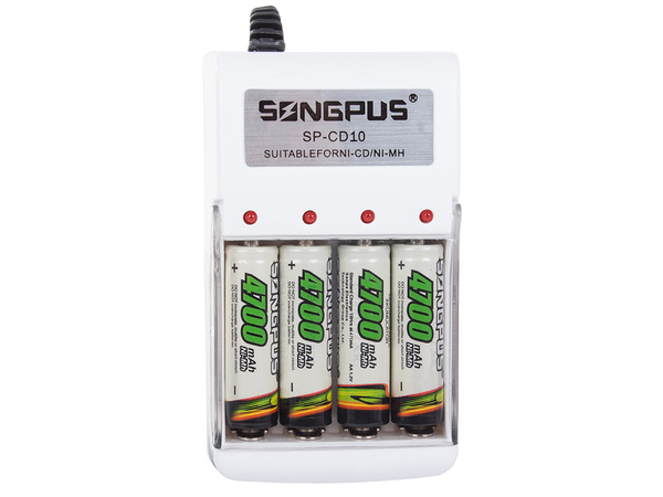 Rechargeable battery charger aa aaa battery pack