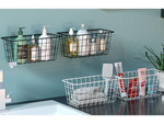 Cesta colgante organizador metálico estante colgante cocina negro