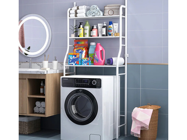 Standregal über der waschmaschine wäscheständer badezimmerschrank 3 fächer