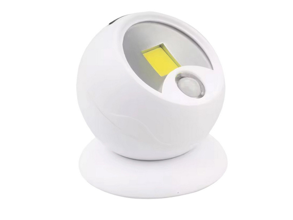 Led lampa cob 360 na batérie magnet bezdrôtový snímač pohybu noc