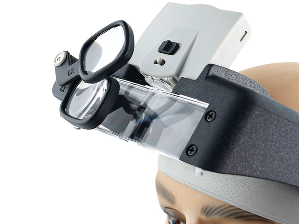 Čelné svetlo 2 led precision glasses 1,5x 17x