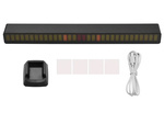 Usb led diodai garso atsakas daugiaspalvė neoninė rgb led juosta mirksi 18 režimų