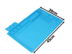 Silikoonist teenindusmatt jootmise korraldaja suur pad 30x45 magnet