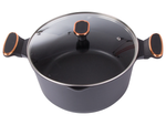 Casserole poêle avec couvercle 6.84l induction