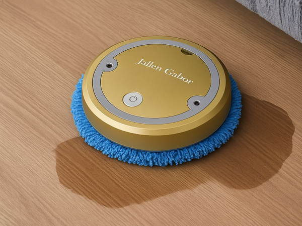 Automatic wireless electric cleaning mop robot gold