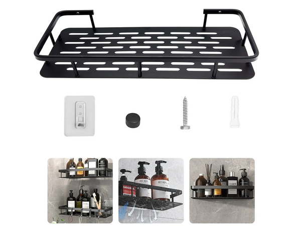 Estante de baño para baño para ducha para cocina loft metal estante colgante