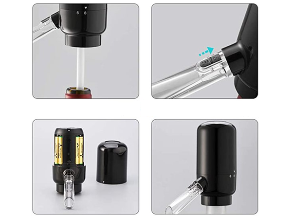 Elektrischer weinspender led trichter pumpe flüssigkeit