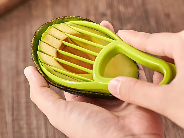 Couteau à avocat épluche-fruits multifonctionnel en plastique