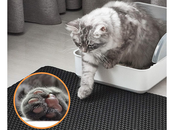 Tapis pour litière de chat pour litière de chat