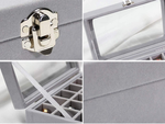 Jewellery box organiser display suede