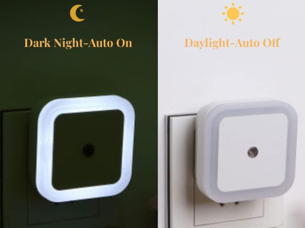 Nočna luč za stik senzor somraka plug-in led nočna luč