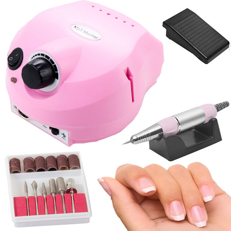 Manicure pedicure nail drill + 65w professional drill bits for home use