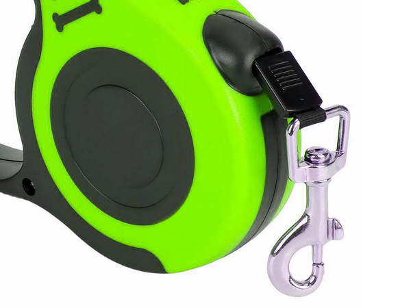 Automatinis šuns lanyardas blokingas galingas lengvas ritinys 5m 15kg