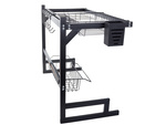 Dish drainer over sink cutlery loft
