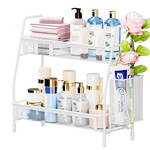 Étagère de cuisine loft organisateur de cuisine à deux étages avec panier