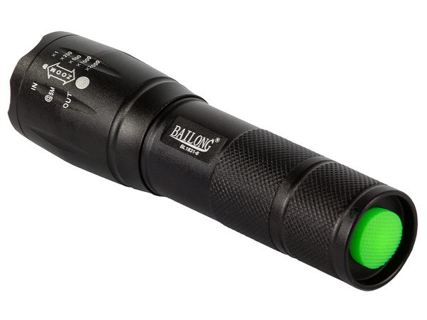 Linterna táctica bailong zoom cree led t6 q3 uv