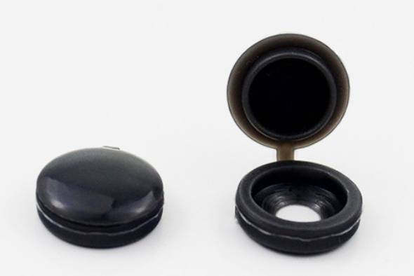 TAPAS PARA TORNILLOS 100 PCS NEGRO (400)