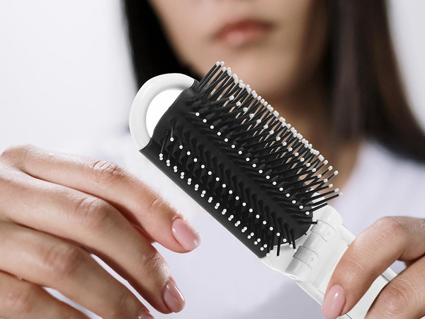 Brosse à cheveux miroir pliant miroir de voyage pratique avec miroir