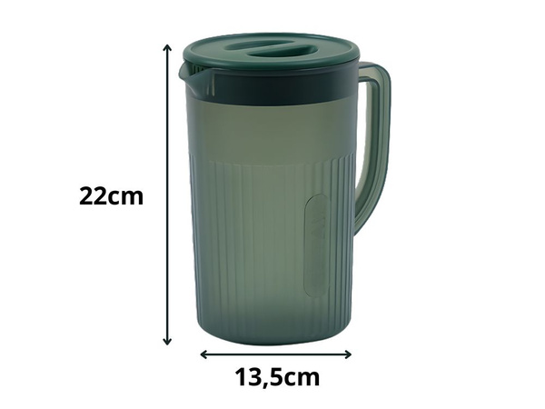 3L PLASTOVÁ DŽBÁNKOVÁ NÁDOBKA S VIEČKOM NA VODU, DŽÚS, NÁPOJE, LIMONÁDU, VEĽKÁ KAPACITA