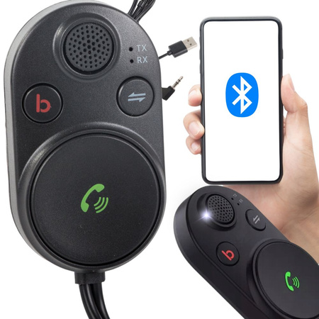 Bluetooth автомобильный передатчик адаптер usb кабель aux bt5.3 bass boost