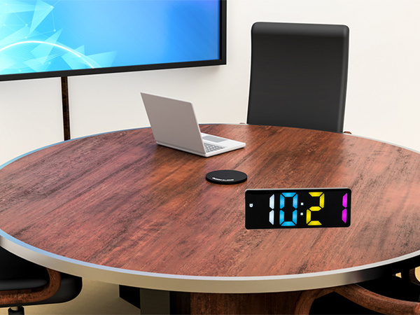 DIGITĀLAIS MODINĀTĀJS ELEKTRONISKAIS TERMOMETRS KRĀSAINAIS MODINĀTĀJS DATUMS ATLIKŠANAS LAIKS