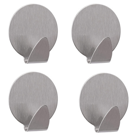 Steel self-adhesive hooks 4 pcs