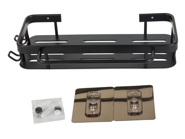 Kopalniška polica kopalniški obešalnik podstrešje kuhinja viseča kovinska črna