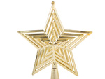 Estrella de navidad ornamento del arbol de navidad punta de navidad irrompible oro