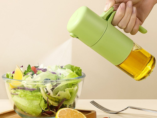 Oil, olive oil and vinegar spray dispenser, 210 ml glass spray bottle