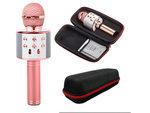Vezeték nélküli mikrofon bluetooth karaoke hangszóró kerek tokkal különböző módok