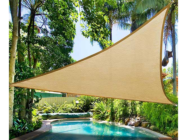 3x3x3m parasol de jardin imperméable triangle