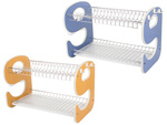 Dishwasher drying rack double-decker