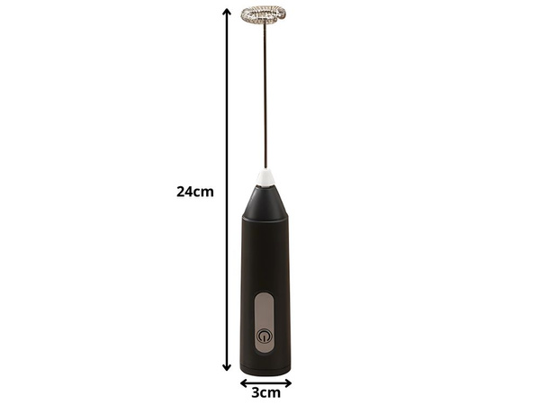 Manual coffee milk frother, mini electric mixer, 3 modes