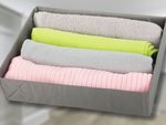 Organizador ropa interior para armario cajon gris universal