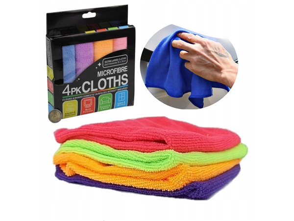 Microfibre cloths cleaning cloths microfibre glass set of 4 pieces