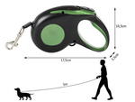 Lanyard automatic s blokátorom pre psy long strip 5m 15kg