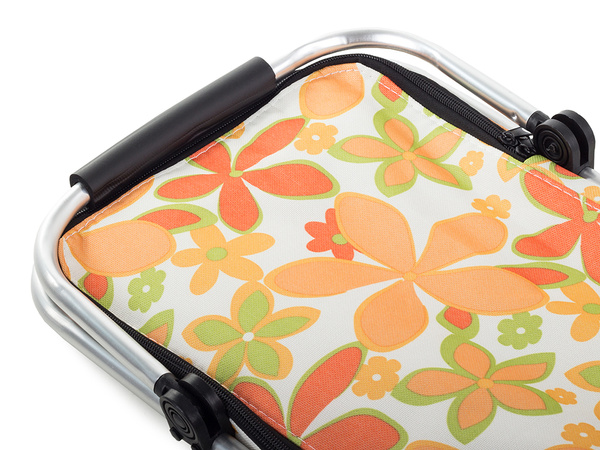 Thermal folding picnic basket insulating shopping basket