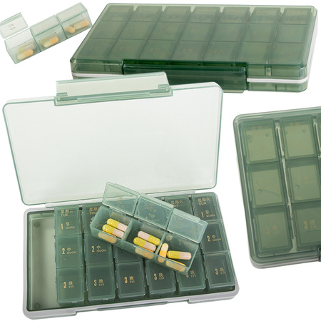 Medikamentenbehälter tablettenbox tageszeit medikamentenkassette wöchentlich