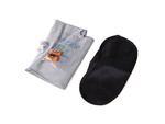 Travel pillow inflatable croissant + blindfold