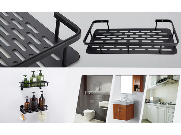 Estante de baño para baño para ducha para cocina loft metal estante colgante