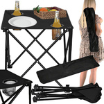 Väike kokkupandav kalalaud rõdule telkimiseks telgi all