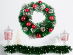 Christmas decorative garland wall decoration door decoration christmas decorations