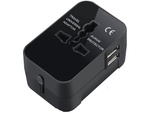 Adapter przejściówka wtyczka gniazdo uk usa eu aus uniwersalna 2x usb świat