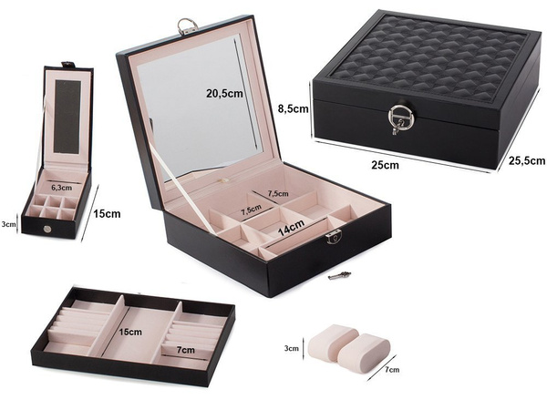 Box na šperky hodinky organizér box