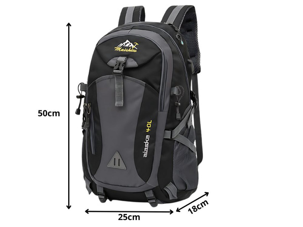 Plecak 40l czarny podróżny turystyczny trekkingowy mocny w góry wytrzymały