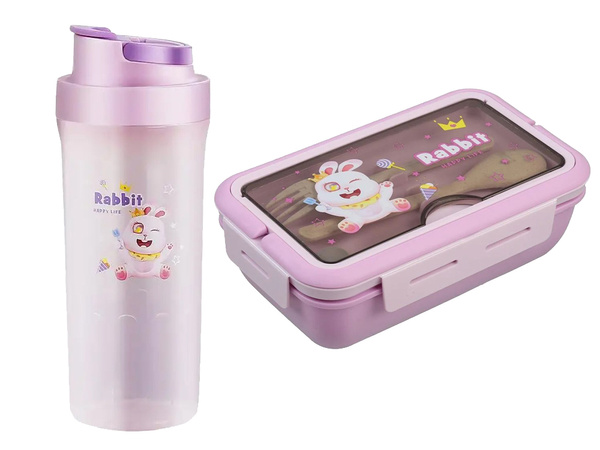 Lunchbox frühstücksbox frühstücksbehälter mitbestimmung mit trinkflasche set